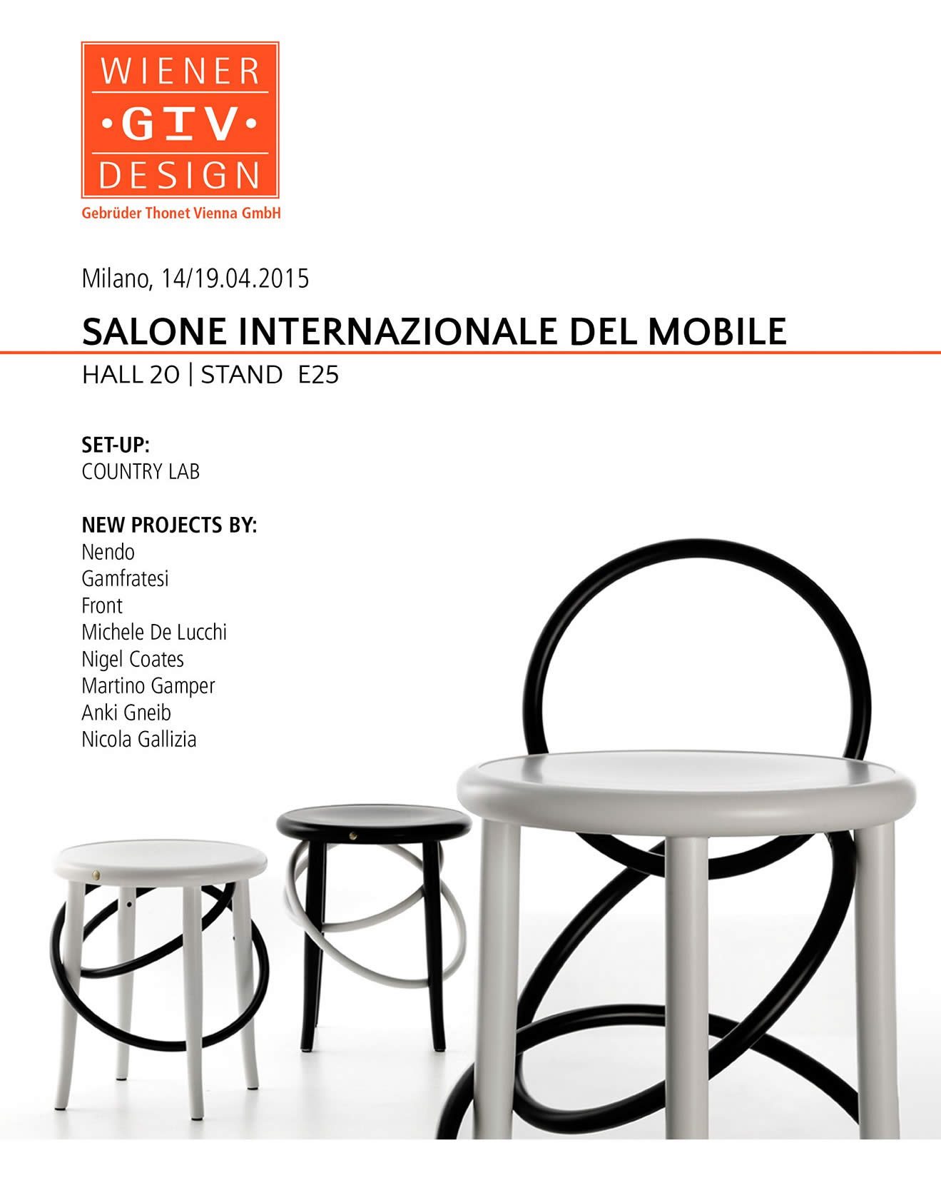 salone del mobile milano Gebrueder - Sedie Thonet Vienna