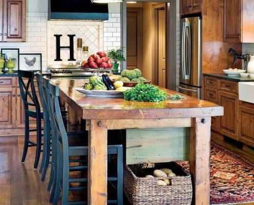 tavolo rustico cuore della cucina