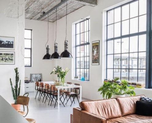 un salotto minimal in un loft blog idea