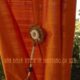 una bella tenda in shantung di seta colore arancio | Lavaggio Shantung Seta
