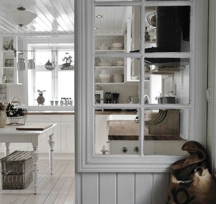 cucina in bianco vintage