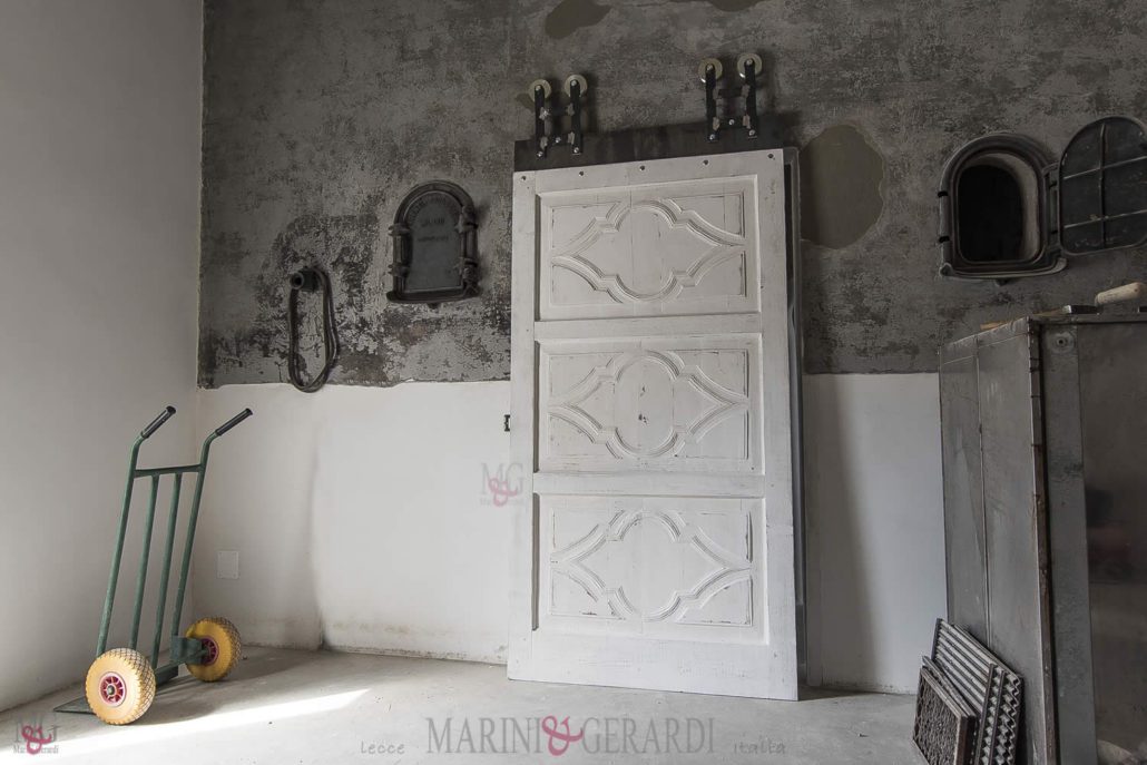 porta in legno massello scorrevole sliding door industrial loft