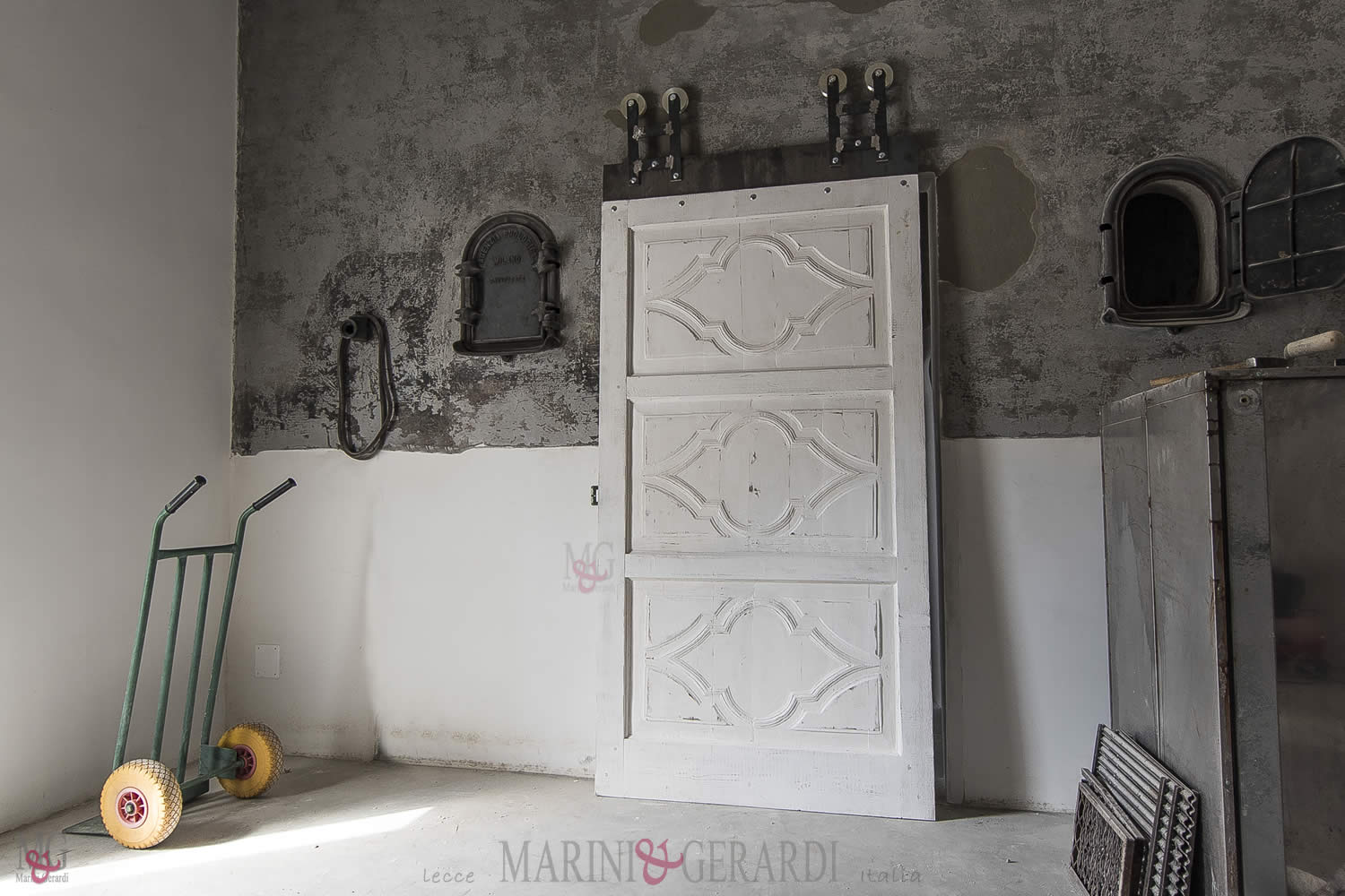 porta in legno massello scorrevole sliding door industrial loft