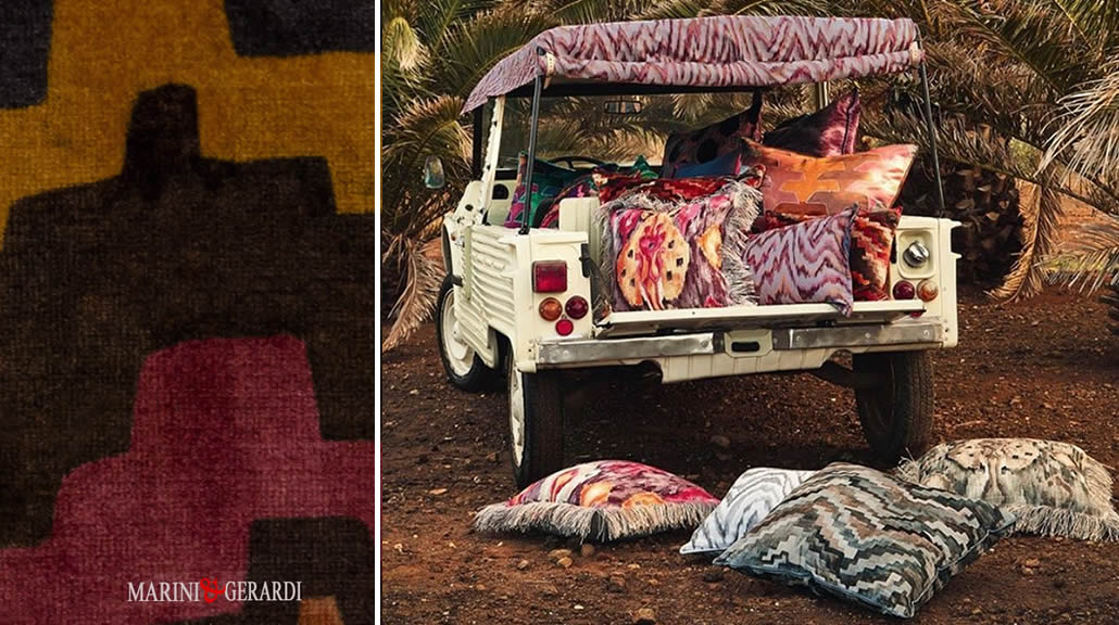 Pantelleria Prints tessuto tappezzeria di lusso esclusivo | ZINC TEXTILE