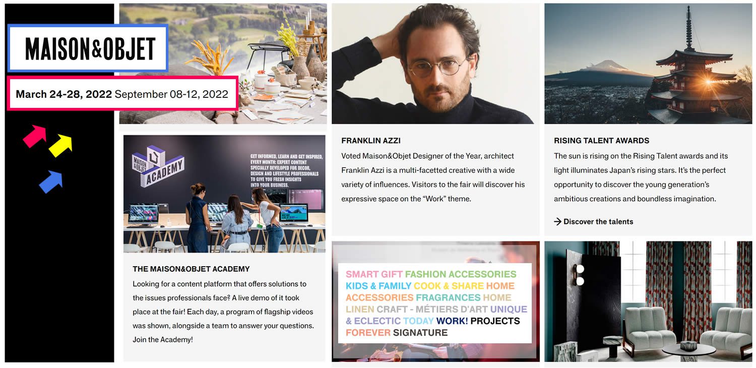 maison&objet marzo settembre 2022 parigi